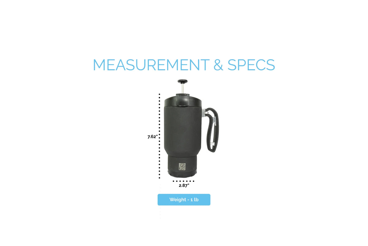 BruTrek® Double Shot 4.0 Travel Press – outdoorowy zaparzacz do kawy